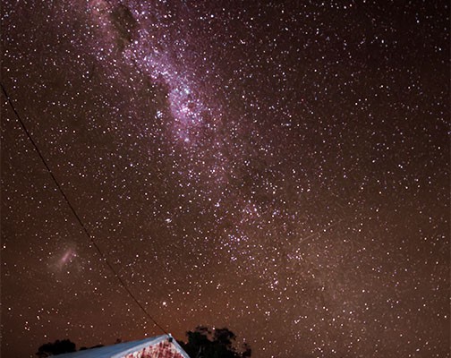 Milky Way Over the Old Shearing Shed in Woomelang