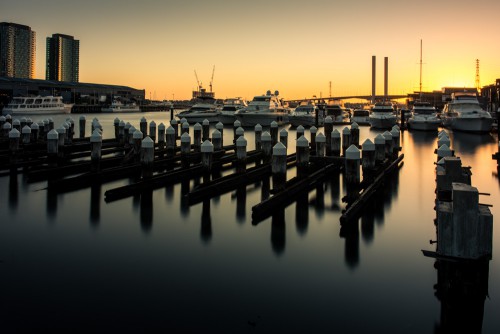 Dockands at Sunset