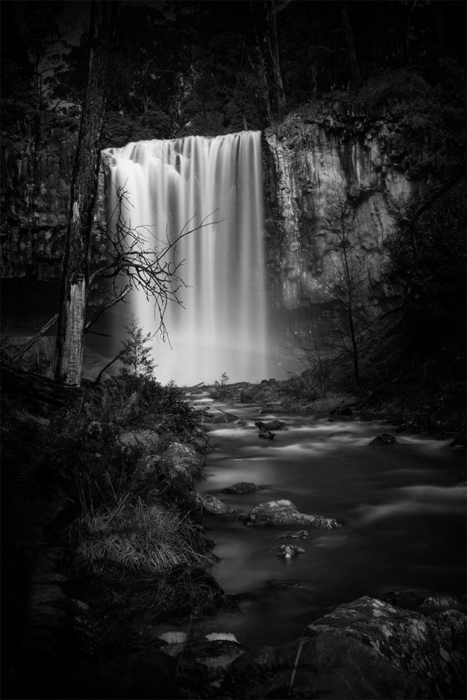 trentham-waterfall-monochrome-victoria