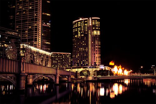 sandridgebridge-gasfires-crown-melbourne-night