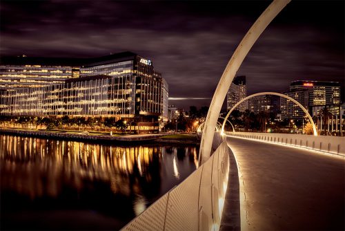 webb-bridge-docklands-night-melbourne