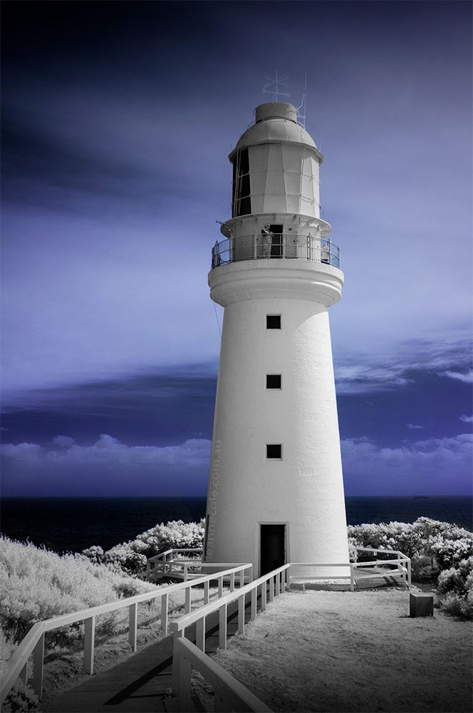 lighthouse-capeotway-infrared-greatoceanroad-australia