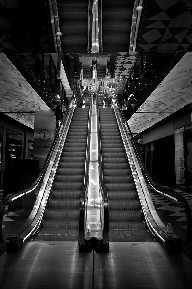 australia-collins-street-monochrome-escalators