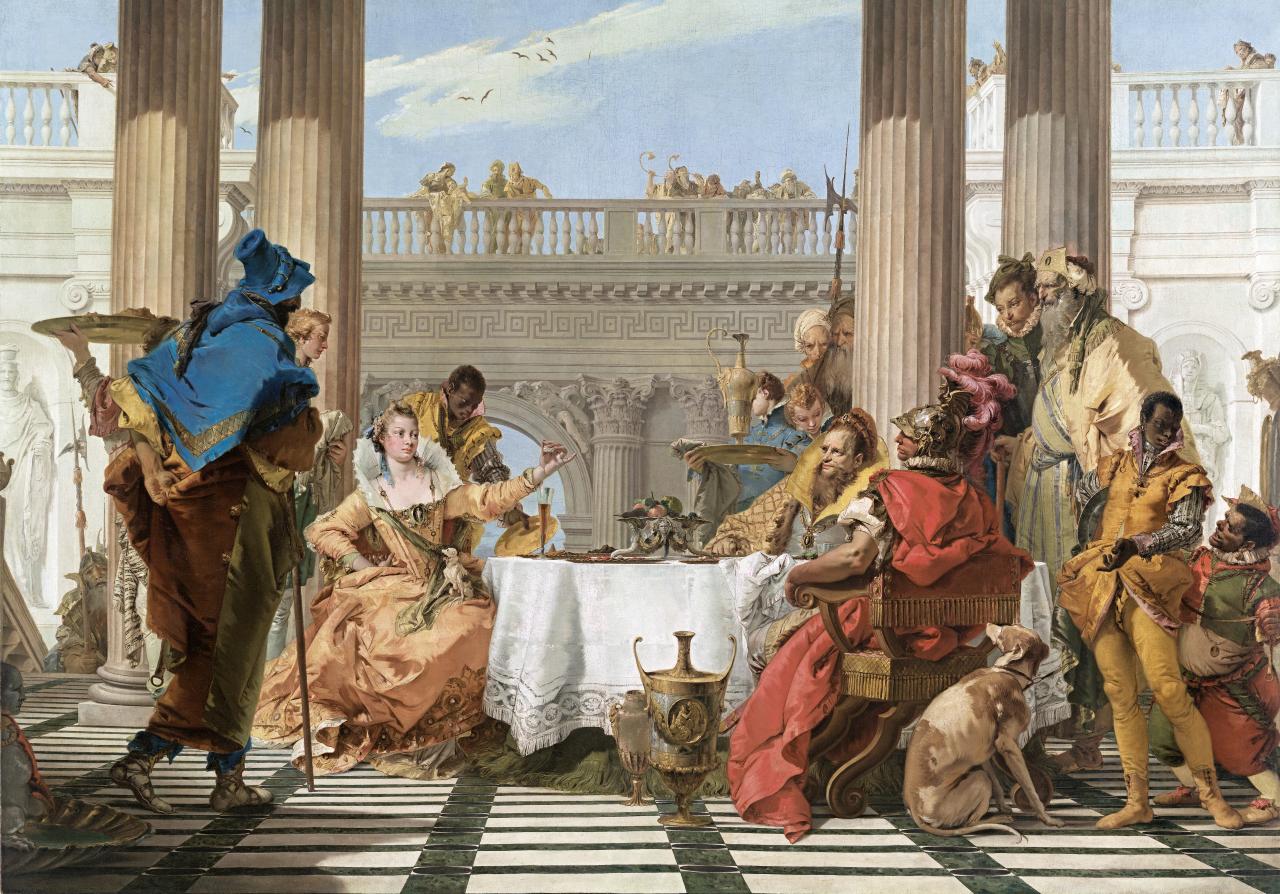 The Banquet of Cleopatra (1743-1744) Giambattista TIEPOLO