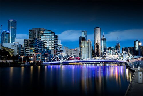 melbourne-southwharf-seafarersbridge-night-bluehour