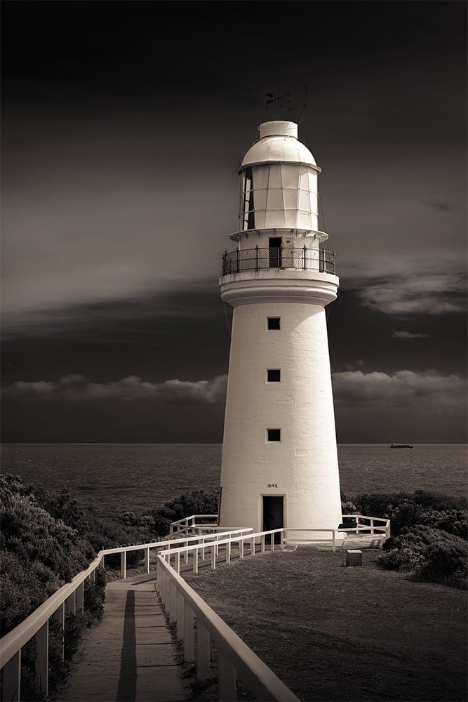 cape-otway-lighthouse-toned-monochrome