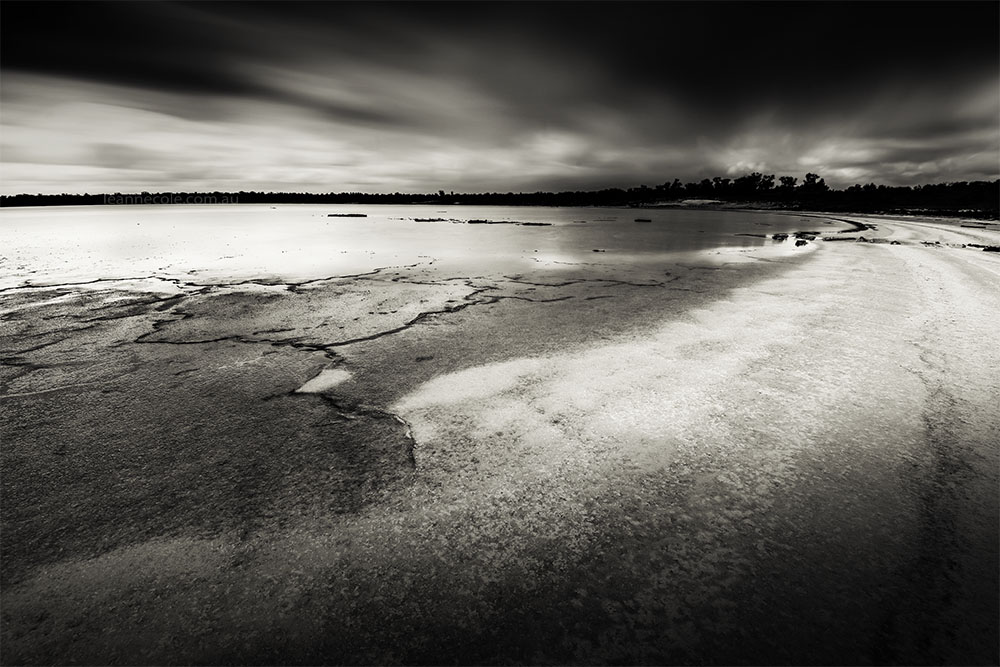 Monochrome Wednesday - a salt lake